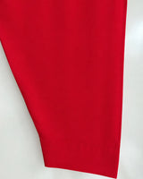 Blood Red Embroidered Chickenkari & Sequins 3-Piece Stitched Suit with Silk Dupatta