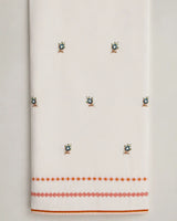 Salmon Pink Short Embroidered Lawn 3-Piece Stitched Suit with Cutwork Hem & Off-White Embroidered Trouser