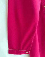 Fuchsia Pink Cotton 2-Piece Co-Ord Set with Collar Tunic & Matching Trousers