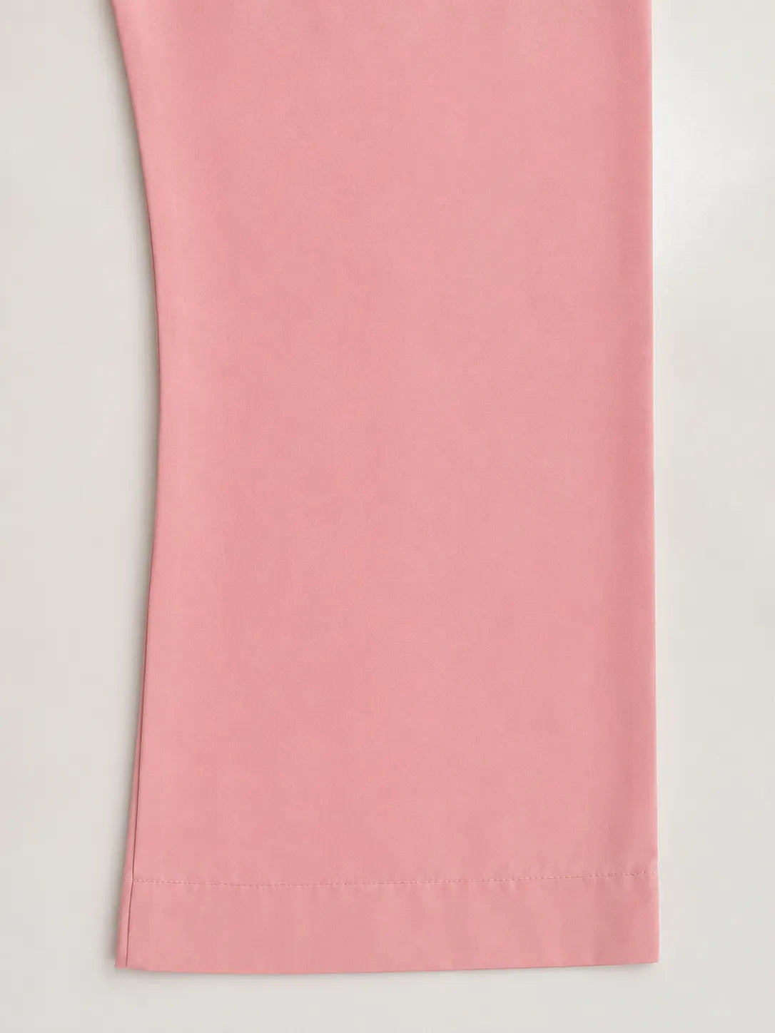 Baby Pink Floral Embroidered Long 3-Piece Stitched Lawn Suit with Chiffon Dupatta & Plain Trouser