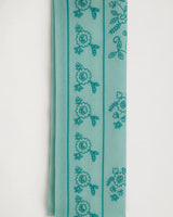 Aqua Blue Embellished 3-Piece Stitched Suit with Bamber Dupatta