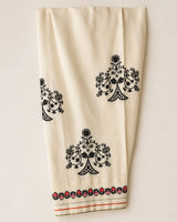 Olive Green Embroidered Short Lawn Kurti 2-Piece Stitched Suit with Off-White Embroidered Shalwar
