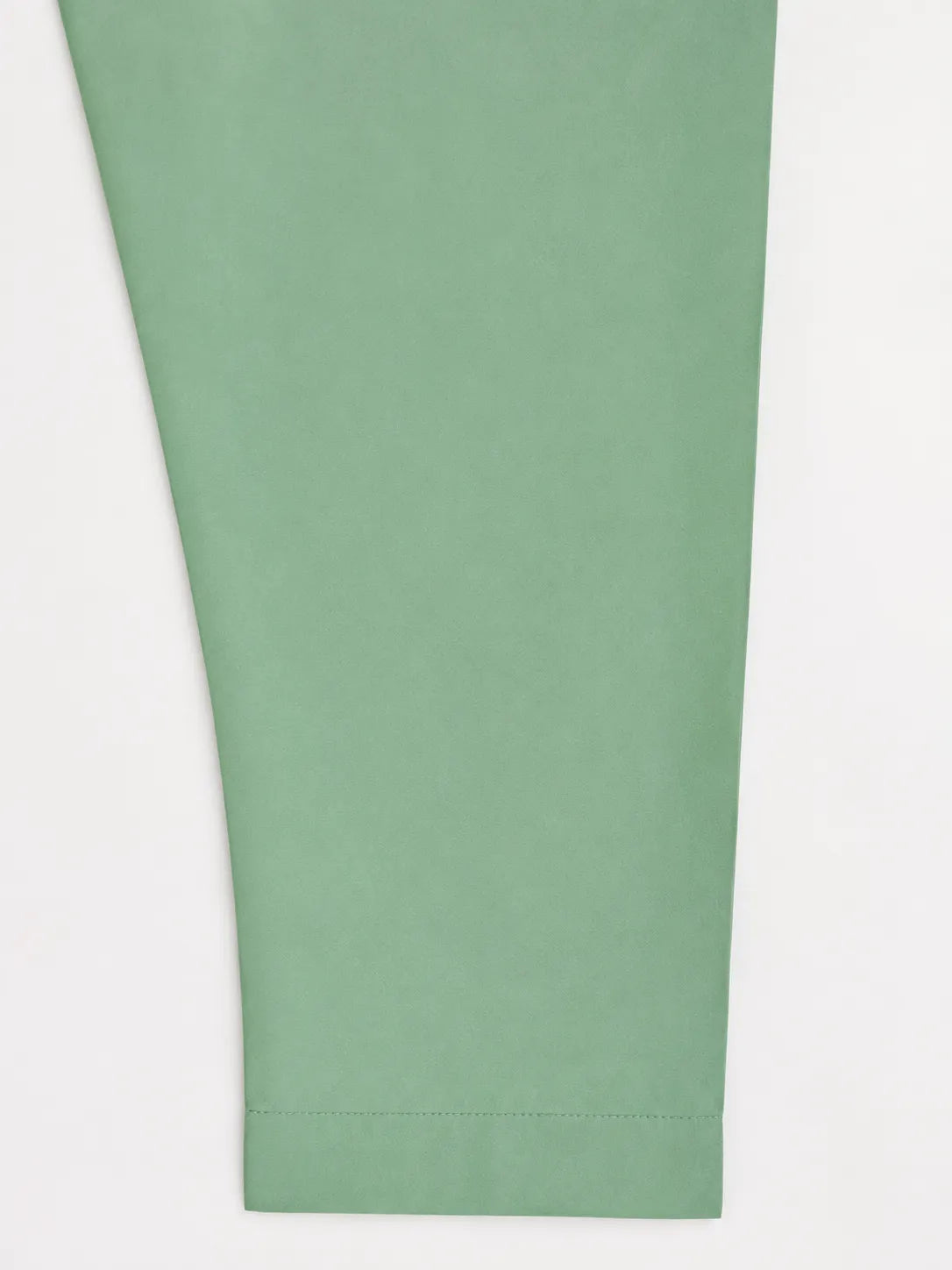 Pistachio Mint Green Embroidered Lawn Frock 3-Piece Stitched Suit with Chiffon Dupatta & Plain Trousers