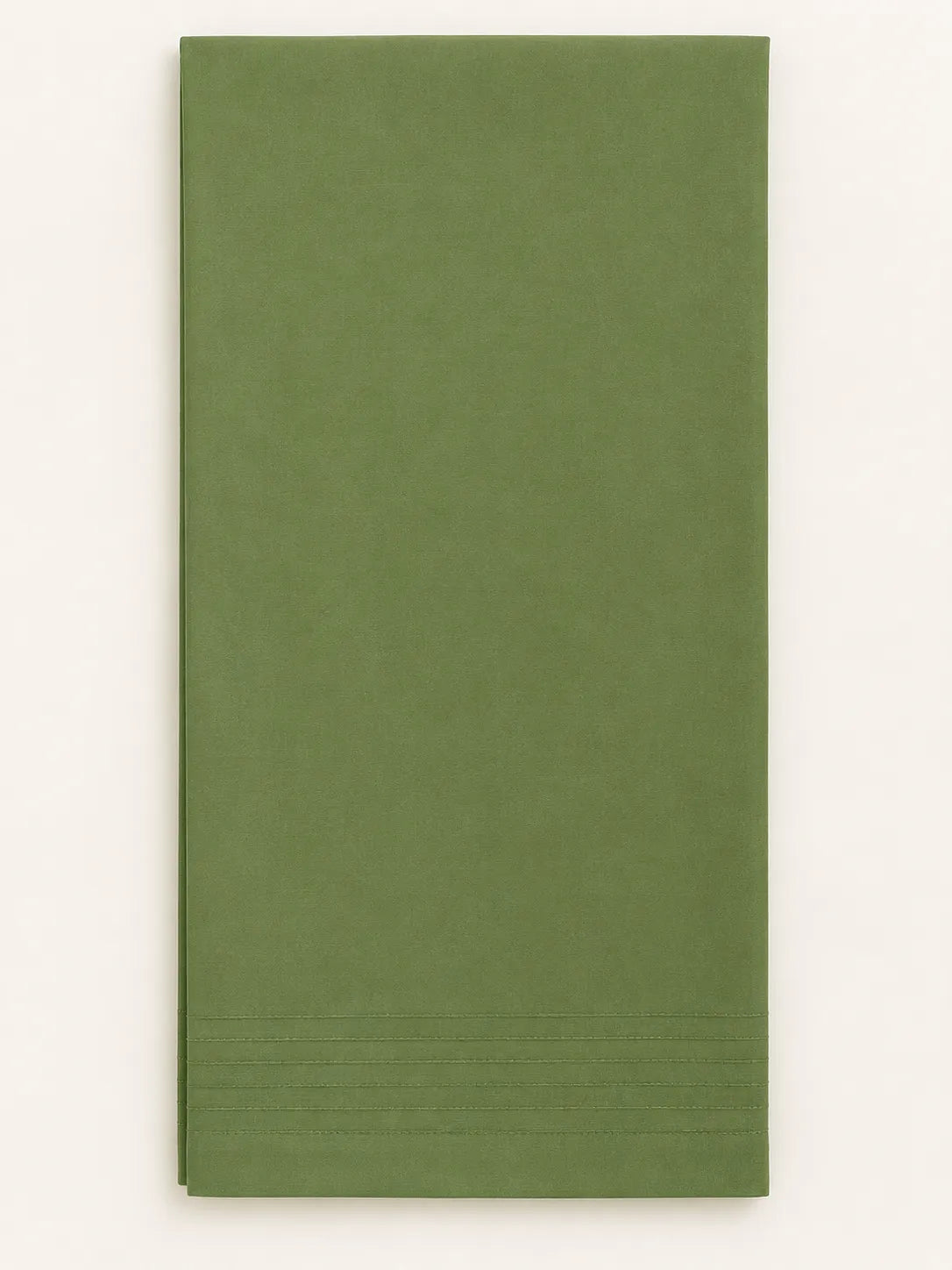 Olive Green Minimal Embroidered 3-Piece Stitched Suit with Floral Printed Dupatta