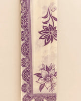 Royal Purple Embroidered Short Lawn Kurti 3-Piece Stitched Suit with Printed Dupatta & Embroidered Trouser