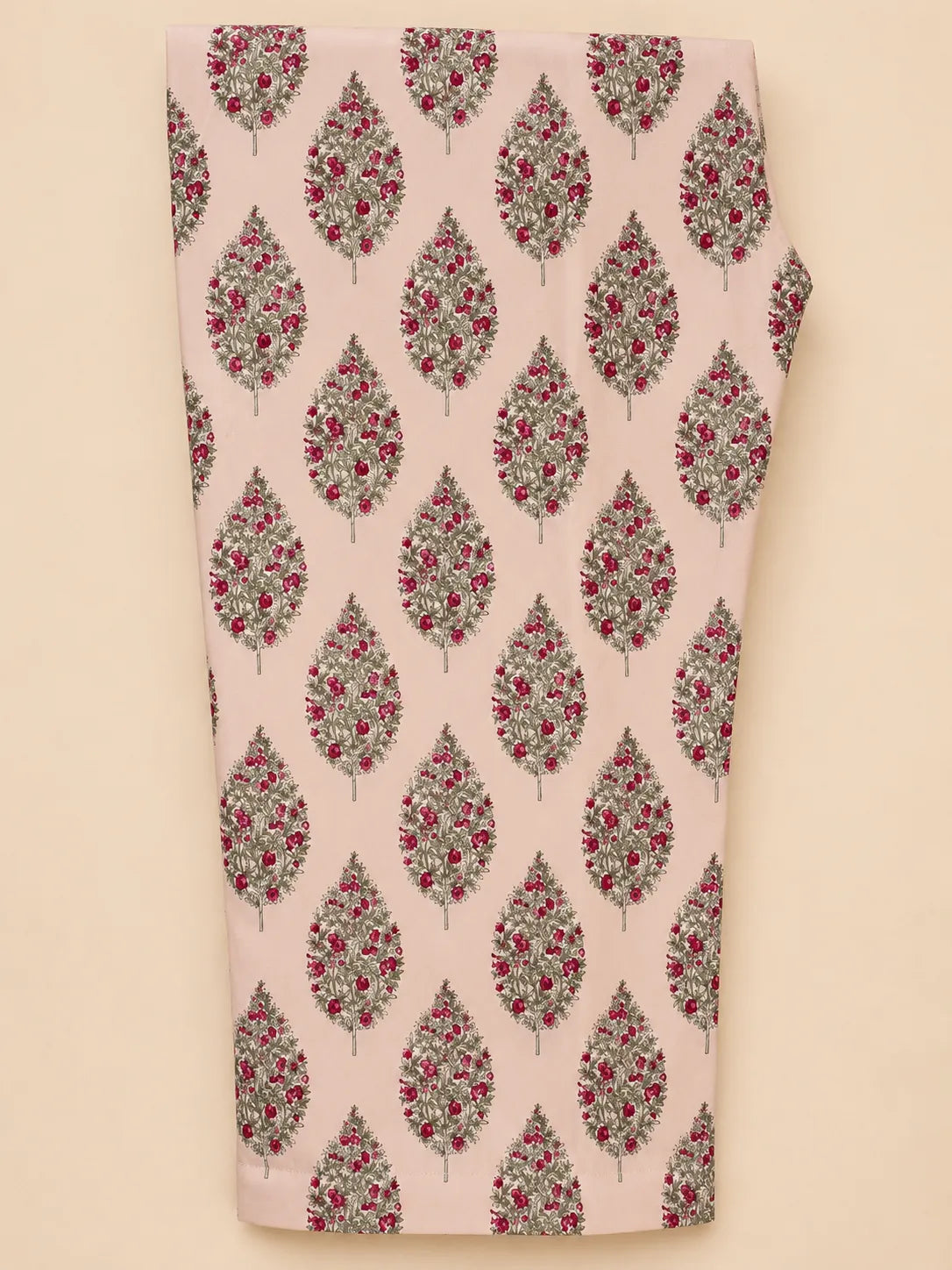 Dusty Rose Pink Embroidered Lawn 2-Piece Stitched Suit with Printed Trouser